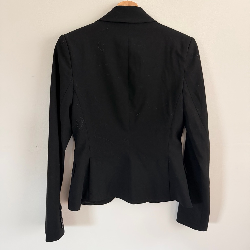 Express Design Studio Black Long Sleeve Button Blazer Jacket Size 4 - Picture 8 of 9
